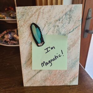 Magnetic Memo Message Board Easel Southwestern Theme 5x7 Display Handcrafted